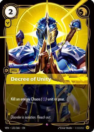 Decree of Unity (131/166) - Vendetta Foil