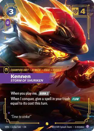 Kennen, Storm of Shuriken (Alternate Art) (113a/166) - Vendetta Foil