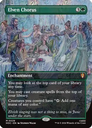 Elven Chorus (Borderless) (HOC-026) - The Hobbit: Eternal-Legal