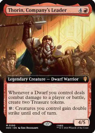 Thorin, Company's Leader (Extended Art) (HOC-100) - The Hobbit: Eternal-Legal Foil