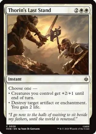 Thorin's Last Stand (HOB-028) - The Hobbit Foil