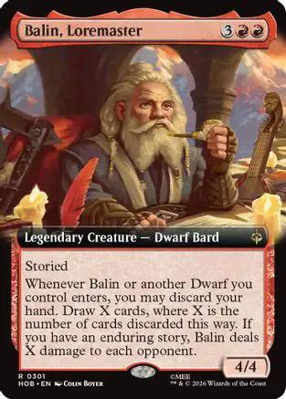 Balin, Loremaster (Extended Art) (HOB-301) - The Hobbit Foil