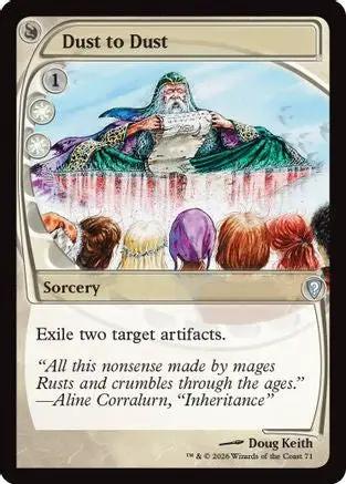Dust to Dust (Future Sight) (-071) - Mystery Booster Commander Edition Foil