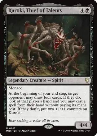 Kuroki, Thief of Talents (-015) - Mystery Booster Commander Edition