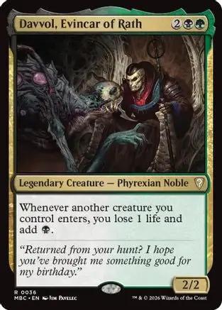Davvol, Evincar of Rath (-036) - Mystery Booster Commander Edition