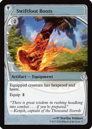Swiftfoot Boots (Future Sight) (-077) - Mystery Booster Commander Edition Foil
