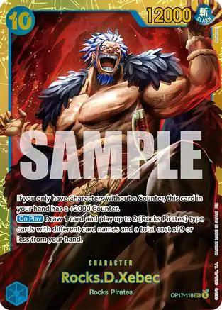Rocks.D.Xebec (118) (OP17-118) - The World's Strongest Warriors Foil