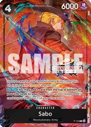 Sabo (CS 26-27 Celebration Pack) (P-105) - One Piece Promotion Cards Foil