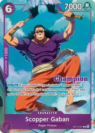 Scopper Gaban (CS 26-27 Winner Card Set Vol.1) (OP13-067) - One Piece Promotion Cards Foil