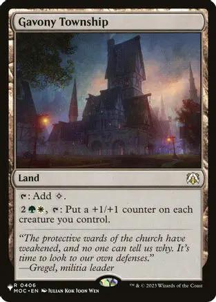 Gavony Township (LIST-406) - The List Reprints