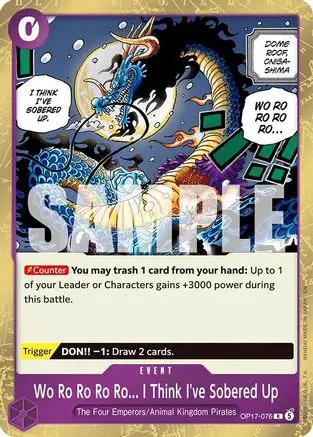 Wo Ro Ro Ro Ro... I Think I've Sobered Up (OP17-076) - The World's Strongest Warriors Foil