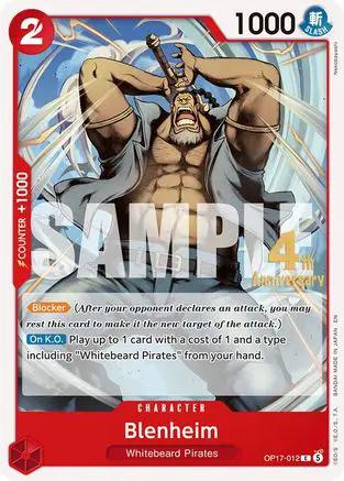 Blenheim (OP17-012) - The World's Strongest Warriors Release Event Cards