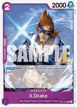 X.Drake (OP17-075) - The World's Strongest Warriors Release Event Cards