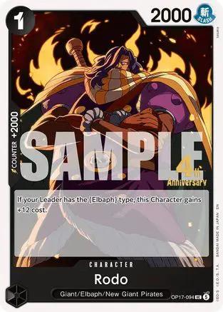 Rodo (OP17-094) - The World's Strongest Warriors Release Event Cards