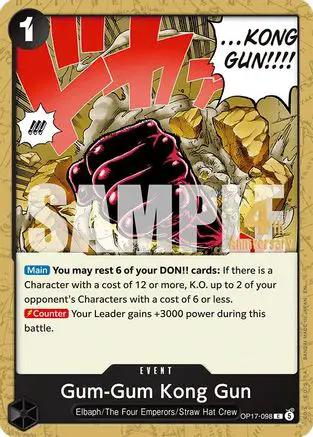 Gum-Gum Kong Gun (OP17-098) - The World's Strongest Warriors Release Event Cards