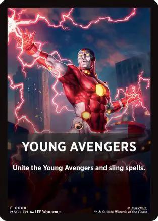 Young Avengers Theme Card (0008) (MSC-008) - Commander: Marvel Super Heroes