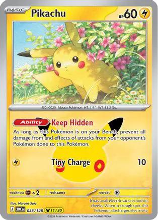 Pikachu 033/128 - ME 30th Celebration Holofoil