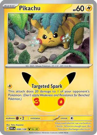 Pikachu 038/128 - ME 30th Celebration Holofoil