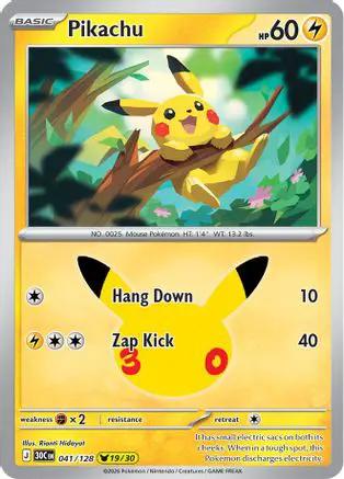 Pikachu 041/128 - ME 30th Celebration Holofoil