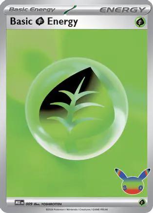 Basic Grass Energy (30th Celebration) 009 - MEE Mega Evolution Energies Holofoil