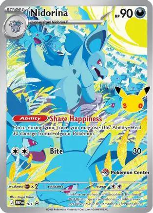 Nidorina (30th Celebration) (Pokemon Center Exclusive) 101 - ME Mega Evolution Promo Holofoil
