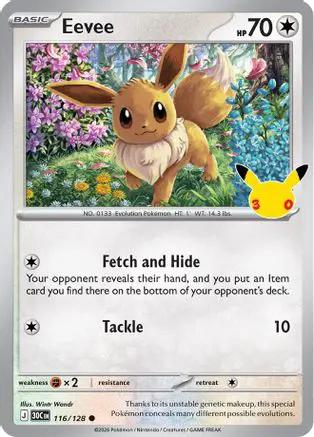 Eevee 116/128 - ME 30th Celebration Holofoil