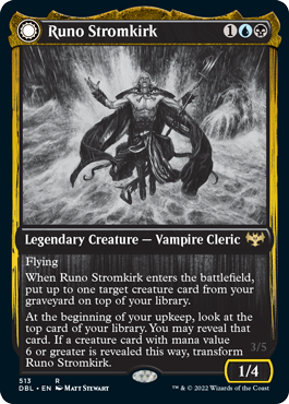 Runo Stromkirk // Krothuss, Lord of the Deep (DBL-513) - Innistrad: Double Feature: (Double Faced Transform)