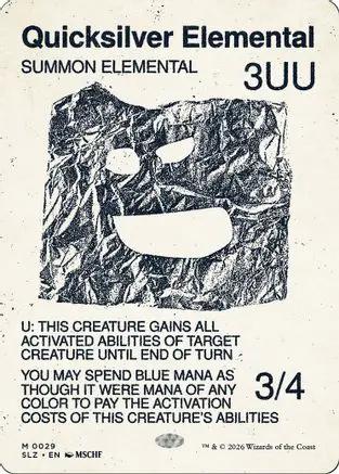 Quicksilver Elemental (0029) (SLZ-029) - Secret Lair x MSCHF: The Zeta Set