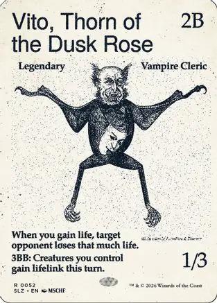Vito, Thorn of the Dusk Rose (0052) (SLZ-052) - Secret Lair x MSCHF: The Zeta Set