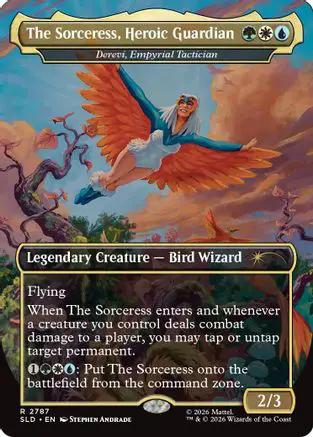 The Sorceress, Heroic Guardian - Derevi, Empyrial Tactician (SLD-2787) - Secret Lair Drop Series Foil