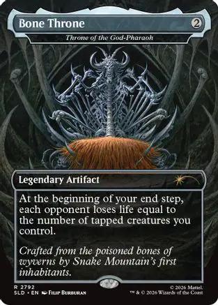 Bone Throne - Throne of the God-Pharaoh (SLD-2792) - Secret Lair Drop Series Foil