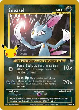 Sneasel 025/null - ME 30th Celebration Classic Collection Holofoil