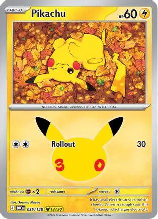 Pikachu 035/128 - ME 30th Celebration Holofoil