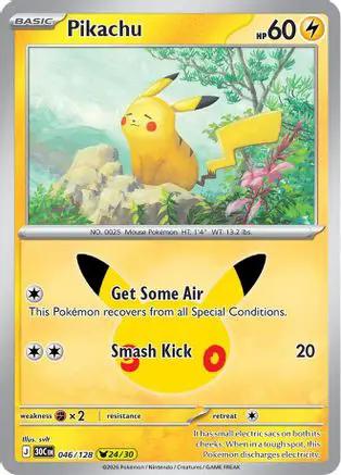 Pikachu 046/128 - ME 30th Celebration Holofoil