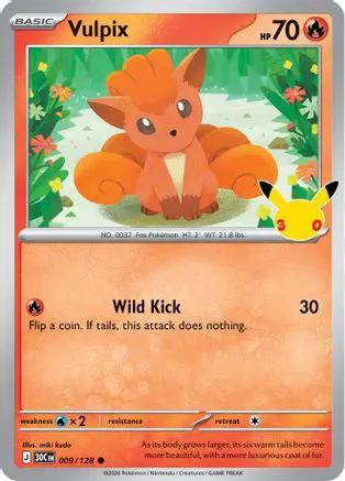 Vulpix 009/null - ME 30th Celebration Holofoil