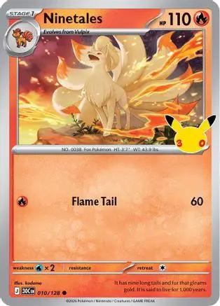 Ninetales 010/null - ME 30th Celebration Holofoil