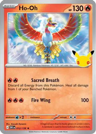 Ho-Oh 012/null - ME 30th Celebration Holofoil