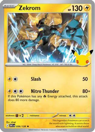 Zekrom 056/null - ME 30th Celebration Holofoil