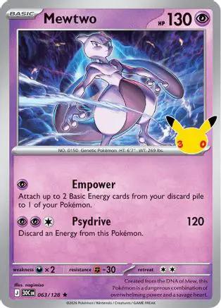 Mewtwo 063/null - ME 30th Celebration Holofoil