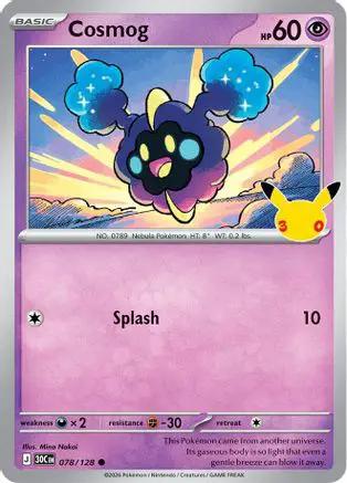 Cosmog 078/null - ME 30th Celebration Holofoil