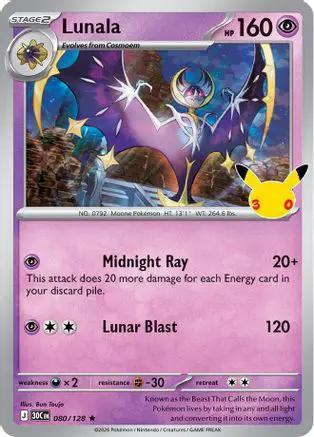 Lunala 080/null - ME 30th Celebration Holofoil