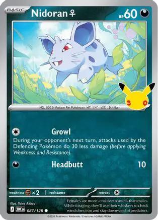 Nidoran F 087/null - ME 30th Celebration Holofoil