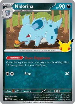 Nidorina 088/null - ME 30th Celebration Holofoil