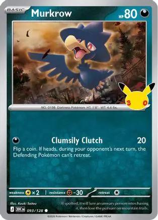 Murkrow 093/null - ME 30th Celebration Holofoil
