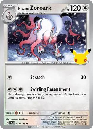 Hisuian Zoroark 123/null - ME 30th Celebration Holofoil