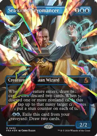 Seasoned Cryomancer (Borderless) (Fcet Foil) (0452) (FRA-452) - Reality Fracture Foil