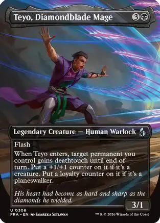 Teyo, Diamondblade Mage (Borderless) (FRA-306) - Reality Fracture