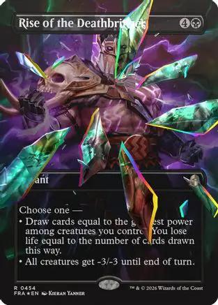 Rise of the Deathbringer (Borderless) (Facet Foil) (FRA-454) - Reality Fracture Foil