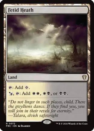 Fetid Heath (FRC-072) - Commander: Reality Fracture
