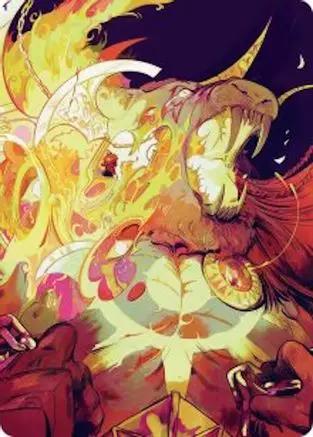Ajani's Anguish Art Card (ASFRA-048) - Art Series: Reality Fracture